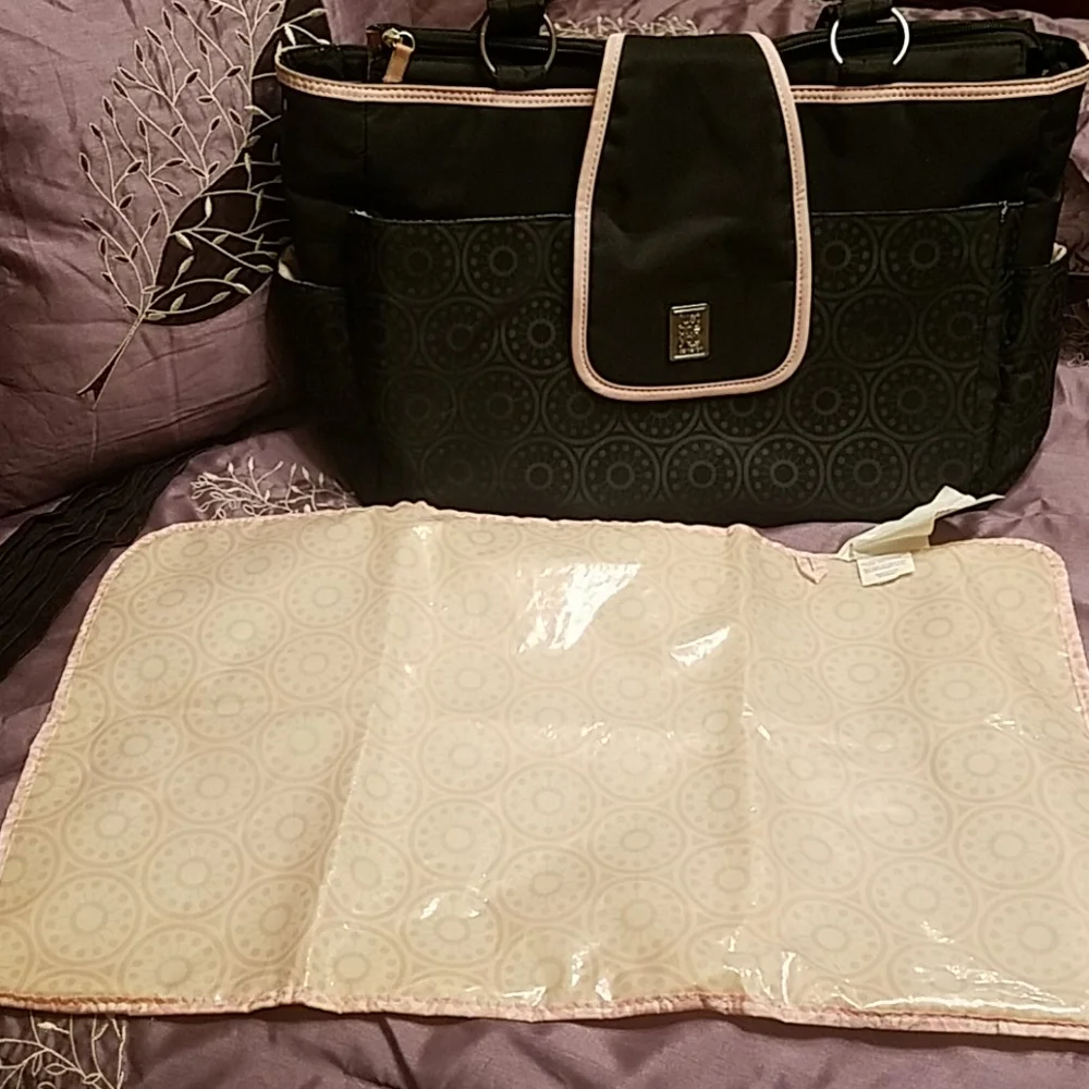 CARTER'S Diaper Bag Pink and Black
